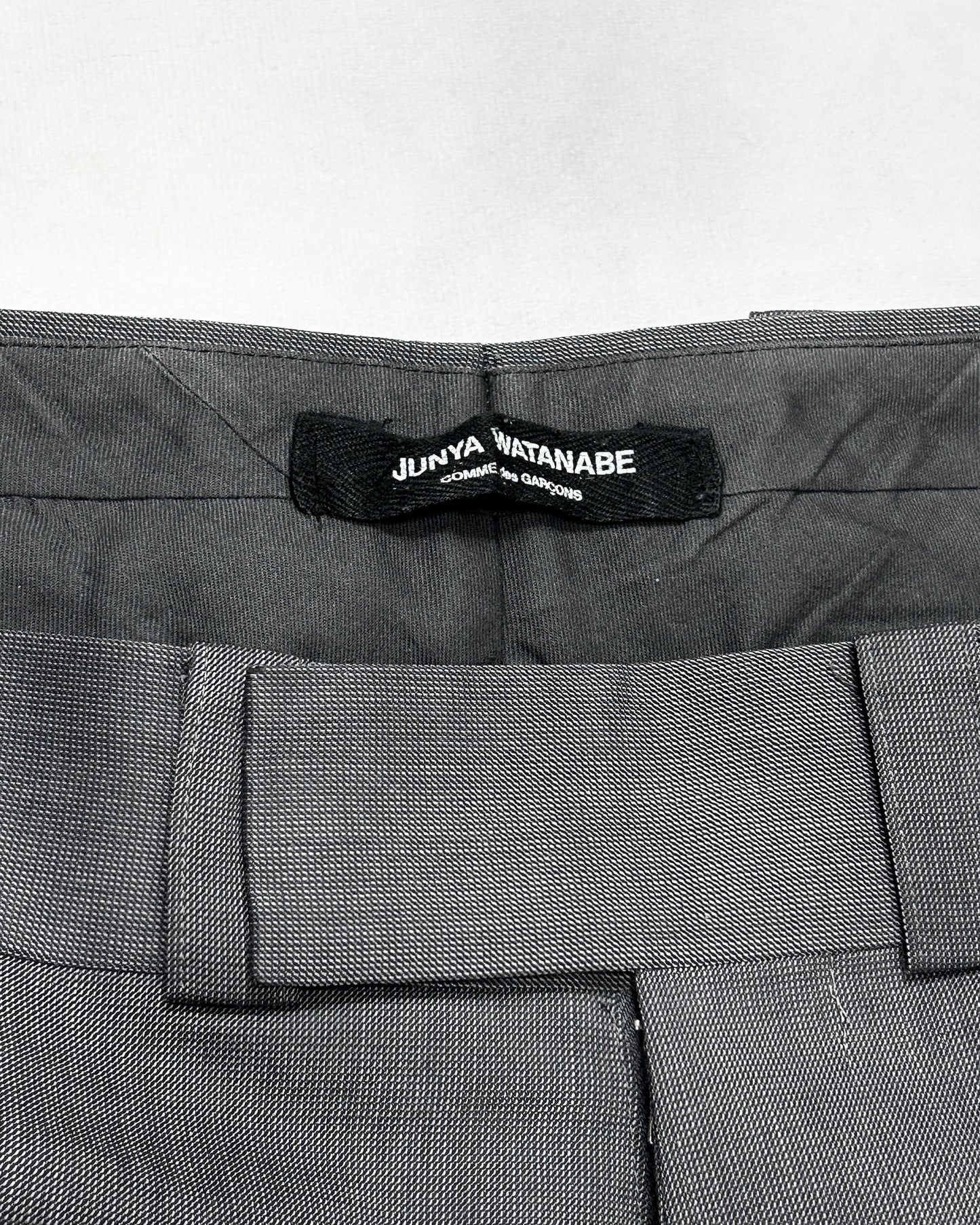 Comme des Garcons Gray Wool Flared Trousers (F/W2018) Size S