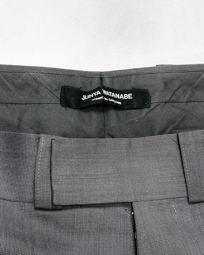 Comme des Garcons Gray Wool Flared Trousers (F/W2018) Size S