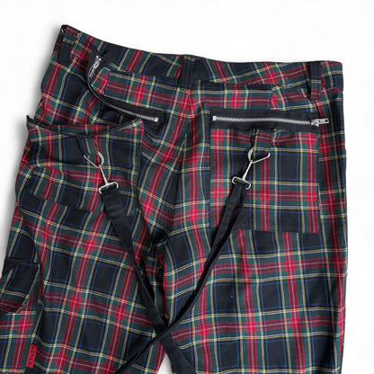 Vintage TRIPP NYC Tartan Check Bondage Pants Size 32