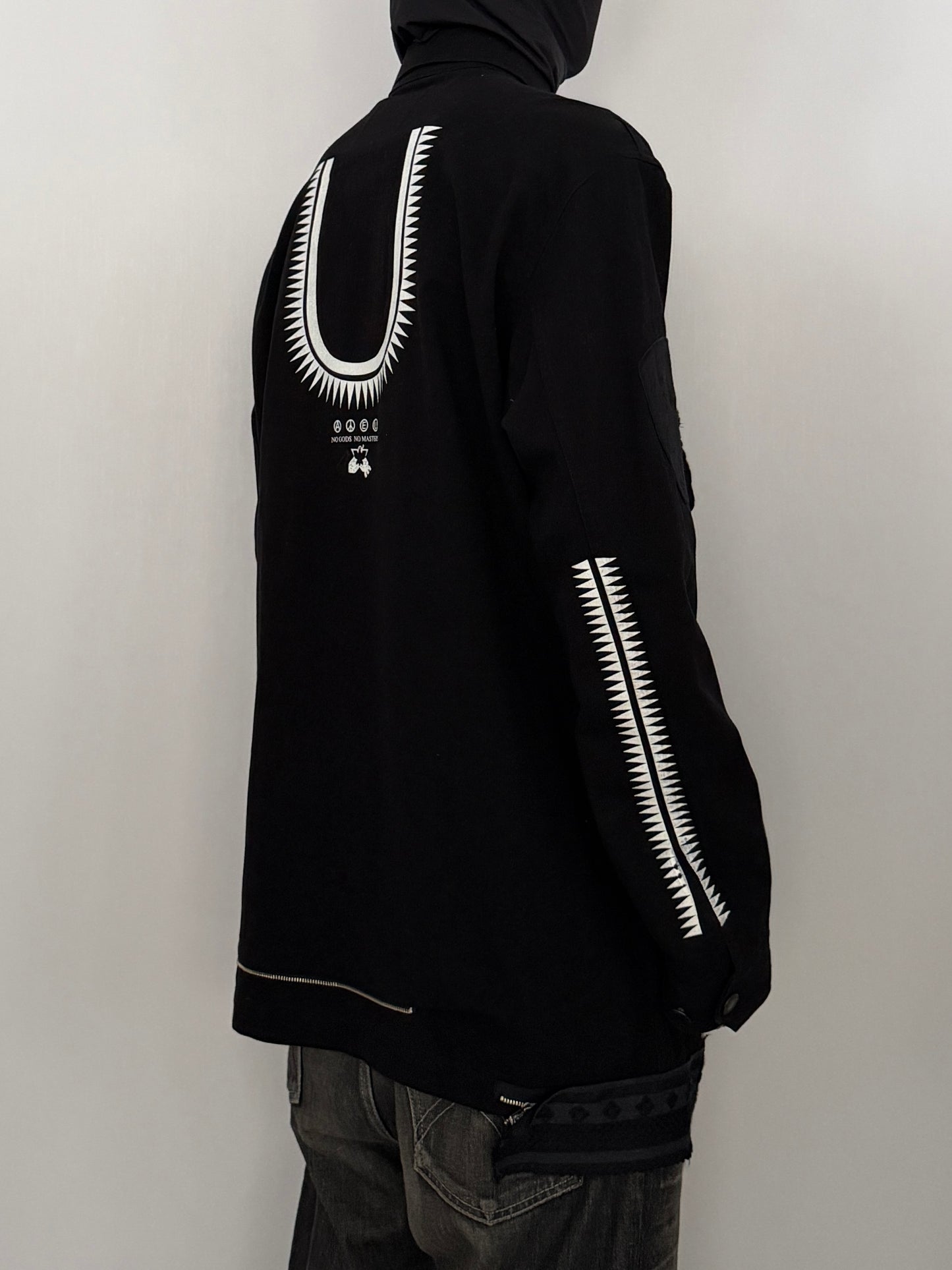 Undercover Black Gimmick Cotton Shirt Size 3