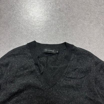 Kris Van Assche Gray V-neck Knit Size XS