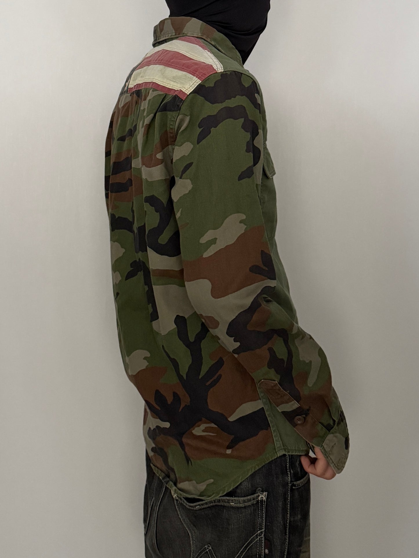 Vintage DENIM&SUPPLY USA Military Shirt Multi Size S