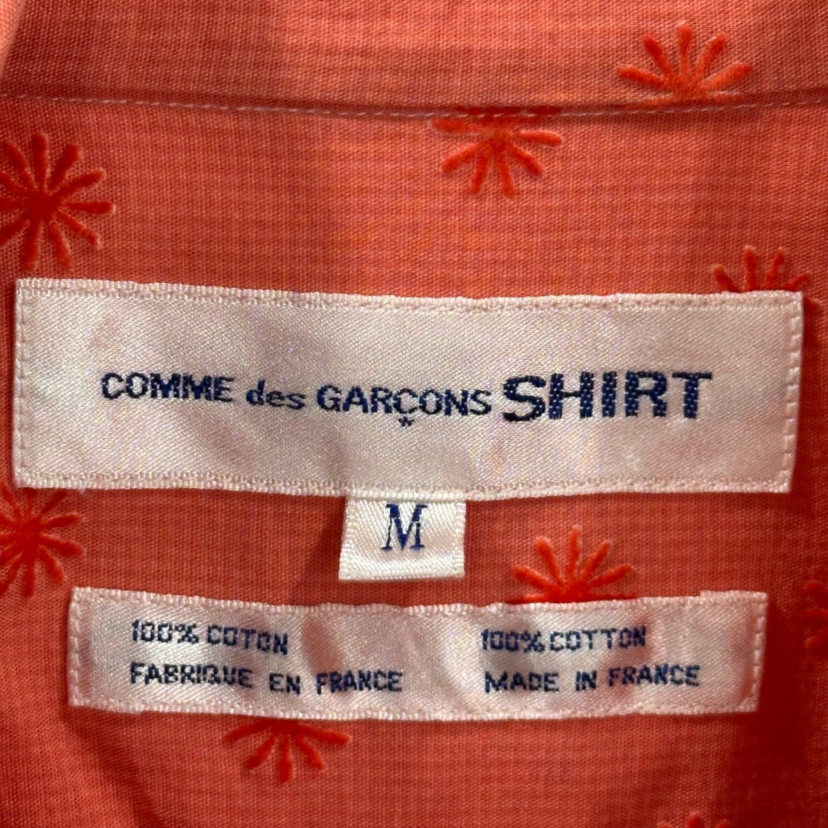 COMME des GARCONS SHIRT 90s Floral Check S/S Shirt Size M