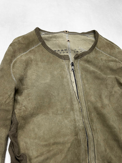 Isaac Sellam Experience Green Switching Zip Cardigan Size XS