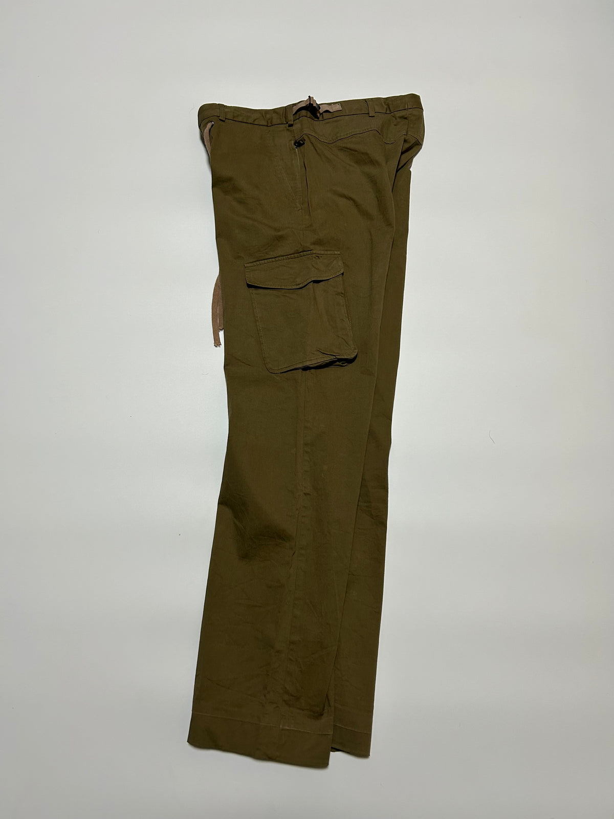 NEIL BARRETT SS03 Cotton Cargo Trousers Khaki