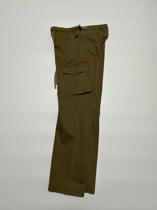 NEIL BARRETT SS03 Cotton Cargo Trousers Khaki