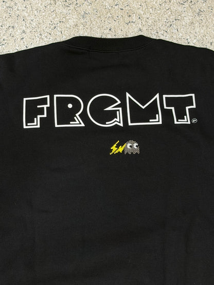 Vintage PAC-MAN GHOST FRGMT Black Crewneck Sweatshirt Size L