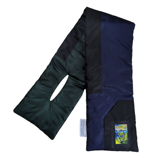 LOEWE Logo Patch Panel Down Scarf Multi