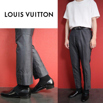 Louis Vuitton Dark Gray Cashmere Blend Hem Button Size 40