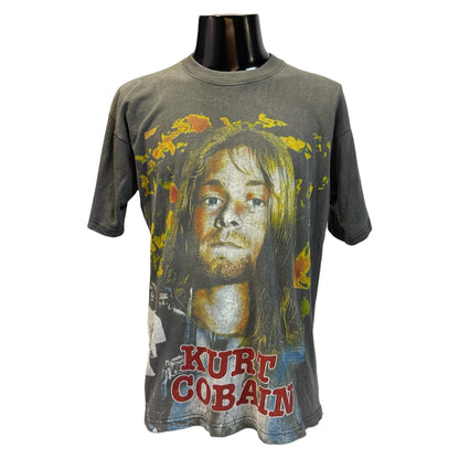 KURT COBAIN 90s NIRVANA T-Shirt Size L