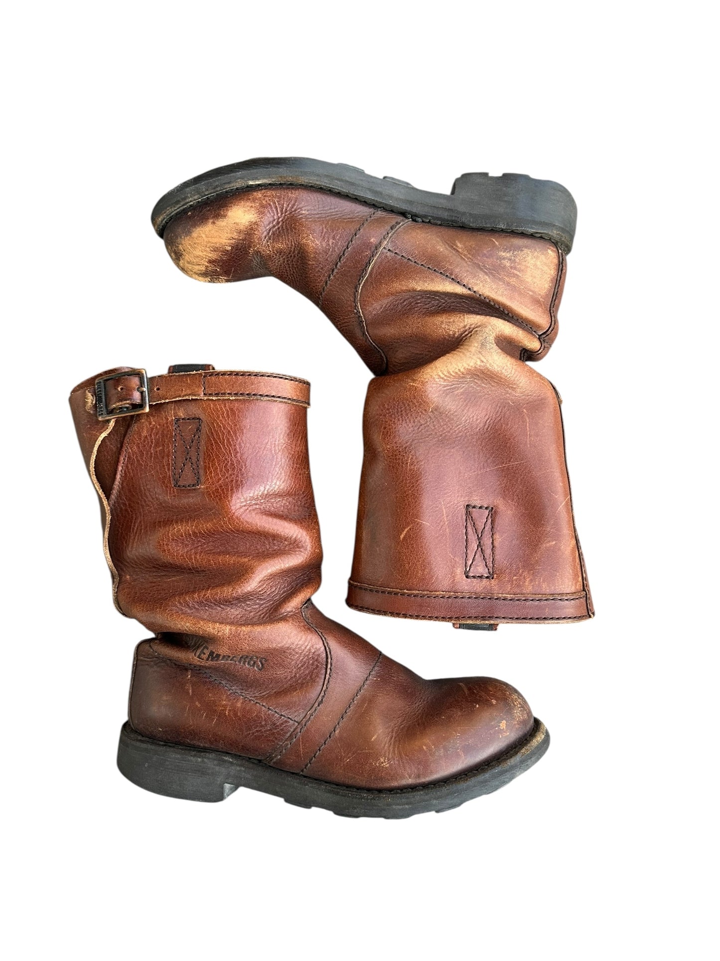 Dirk Bikkembergs Brown Aging Engineer Boots Size 37