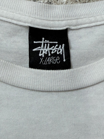 STUSSY CUSTOMADE "J.J. FAD" T-Shirt White Size XL