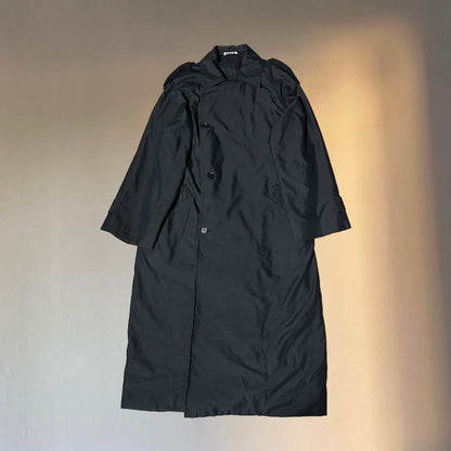 AURALEE 20AW Black Padded Finx Chesterfield Coat Size 0
