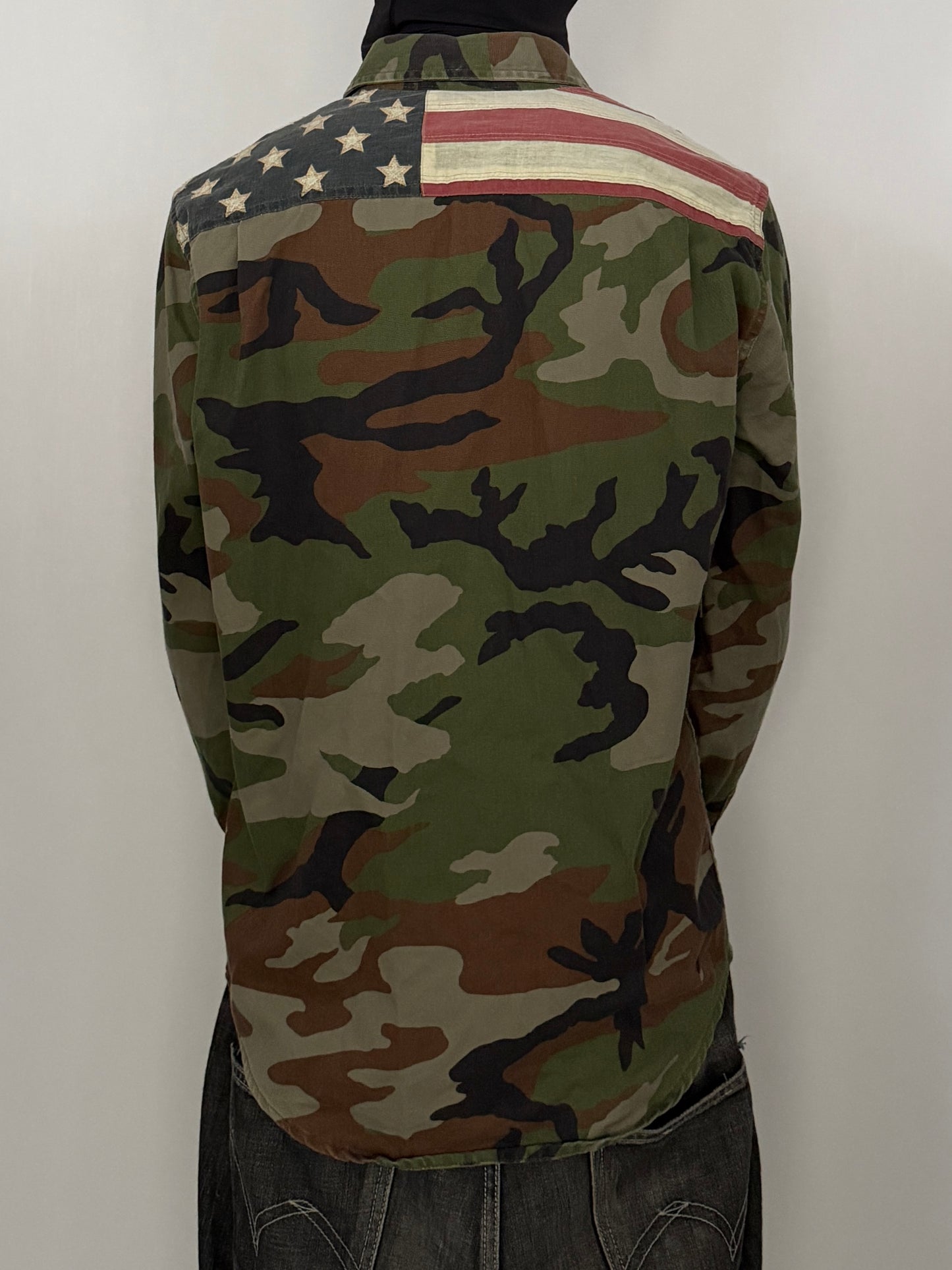 Vintage DENIM&SUPPLY USA Military Shirt Multi Size S