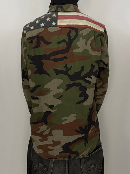 Vintage DENIM&SUPPLY USA Military Shirt Multi Size S