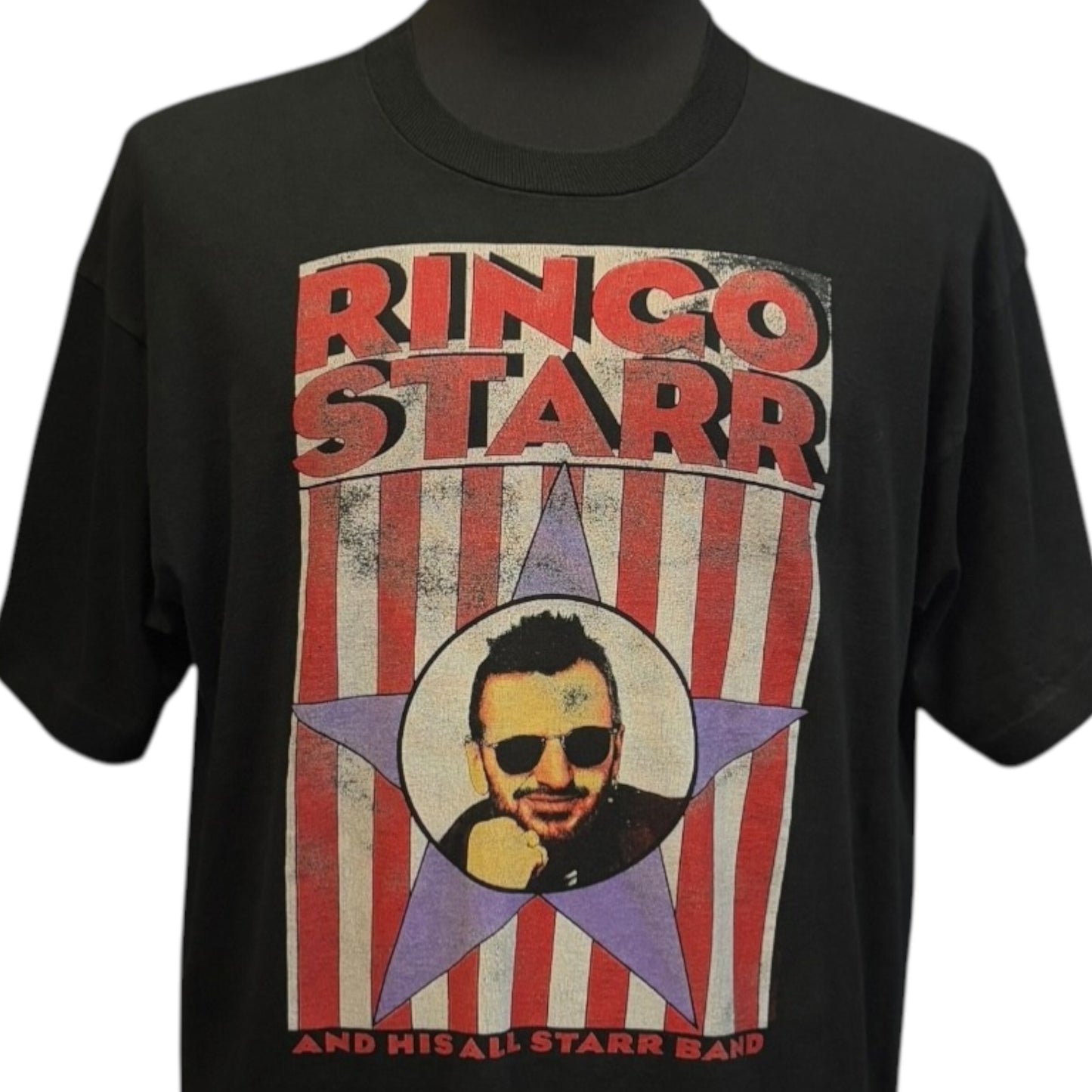 BEATLES 90s Ringo Starr Graphic Vintage T-Shirt Size XL