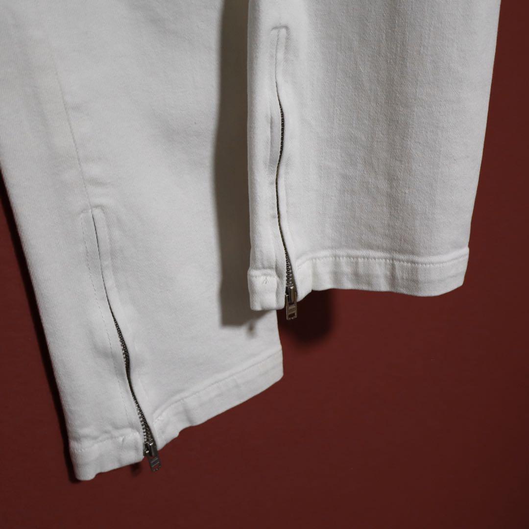 Balenciaga Vintage Hem Zip White Denim Size 34