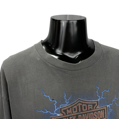 HARLEY-DAVIDSON 90s Gargoyle Lightning T-Shirt Size XL