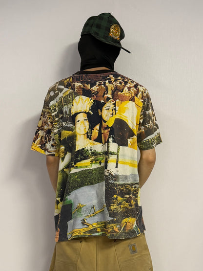 Supreme All-Over Print Cotton T-Shirt Size L