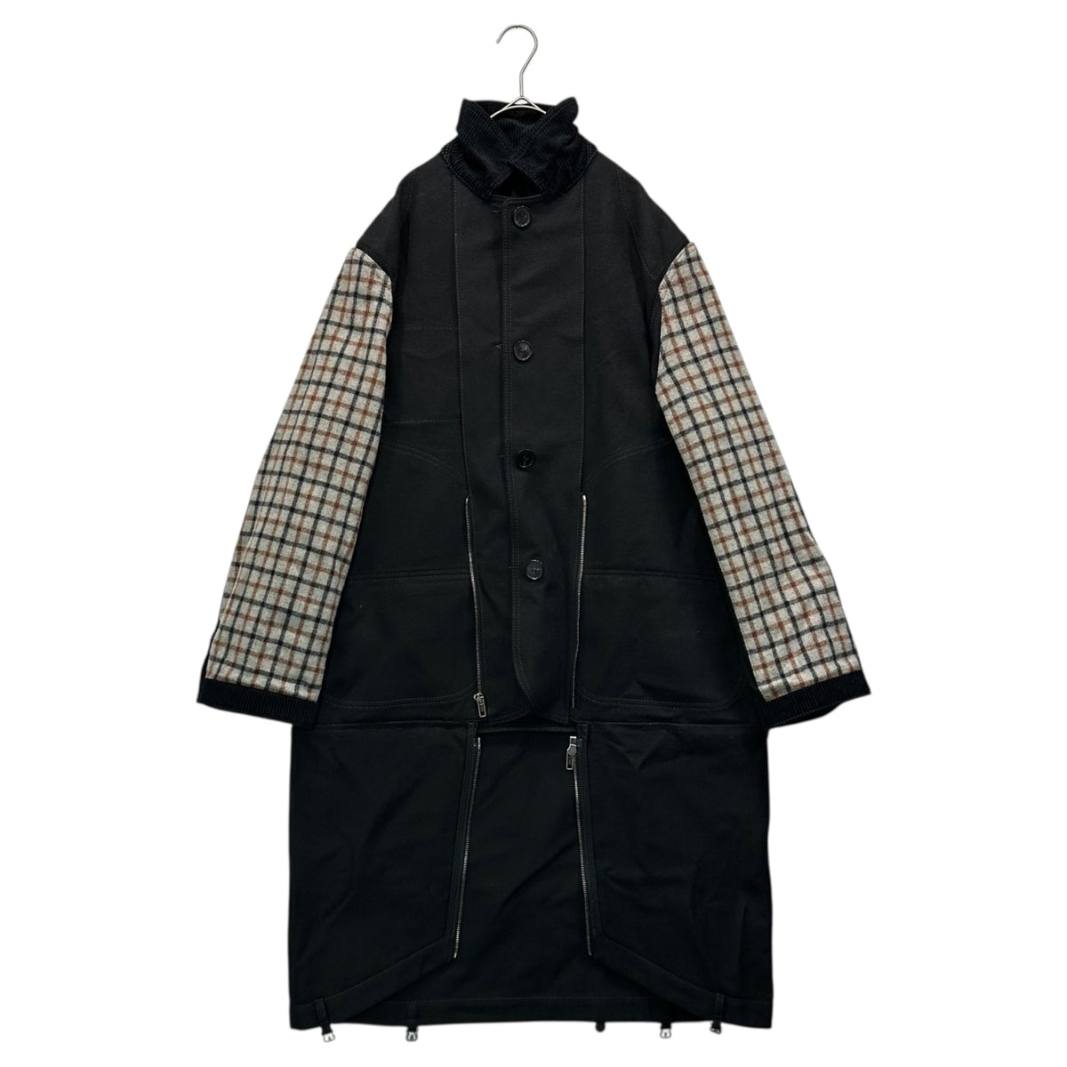 MAISON MARGIELA 24AW 4-Way Reversible Coat Black Size 36