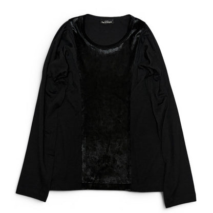 Japanese Brand tricot CDG Black Long Sleeve Shirt Size XS