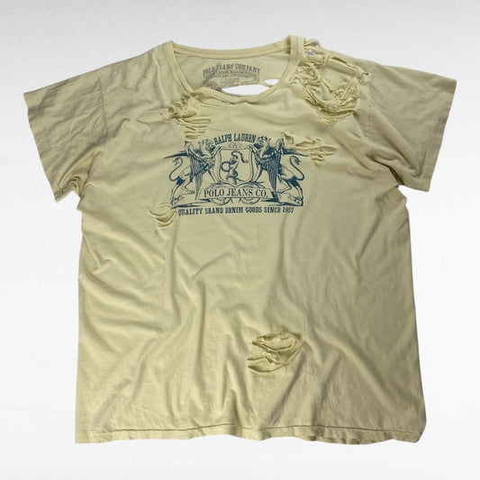 POLO JEANS Ralph Lauren T-Shirt White Size L