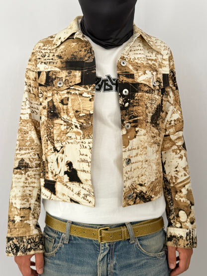 Vintage "HUEVO BLANCO" Cotton Jacket in Italy Size 44