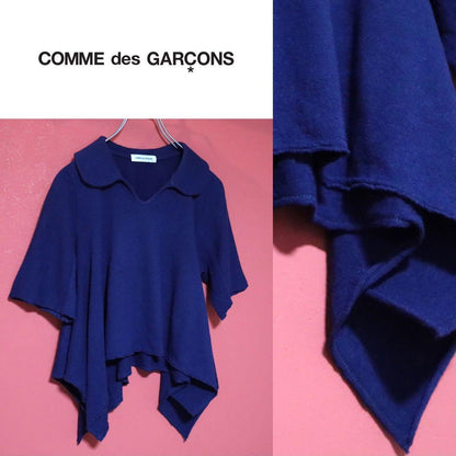 Comme des Garcons 03AW Cashmere Blend Asymmetric Polo Size M