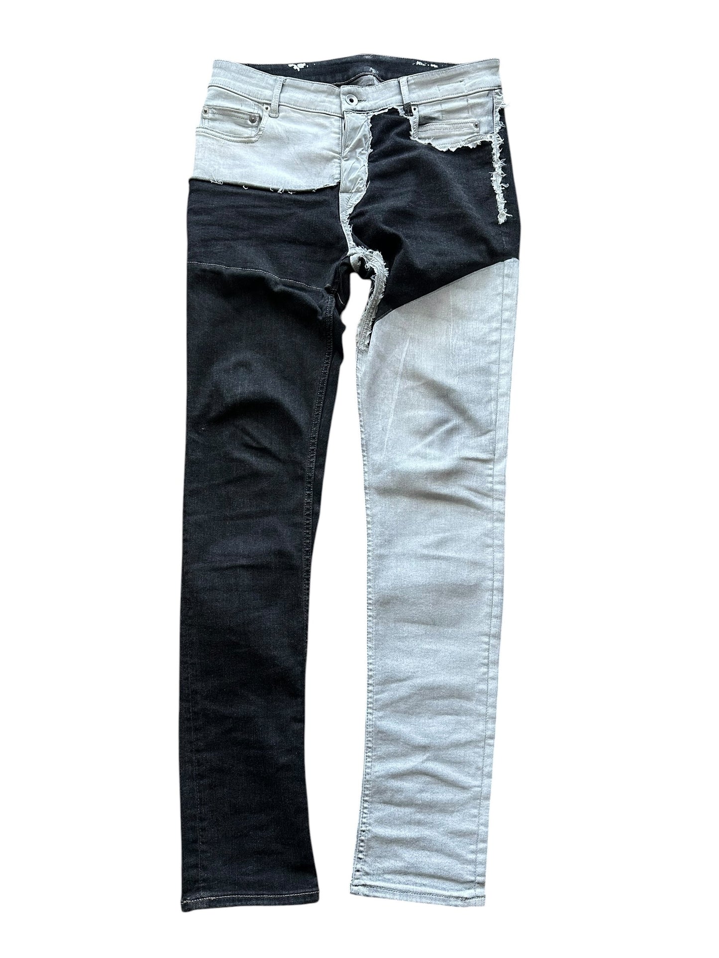 Rick Owens DRKSHDW SS20 Tyrone Cut Coated Jeans