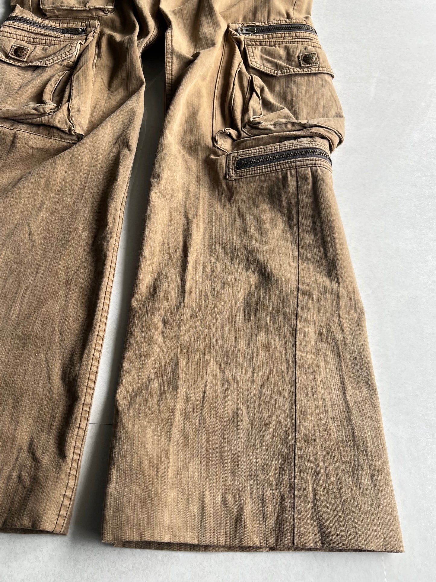 Vintage Y2K Gimmick Cargo Pants Beige Size 40