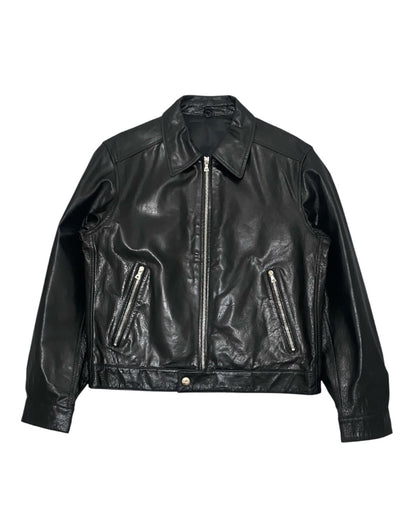 COMME CA DU MODE AW96 Leather Jacket Black