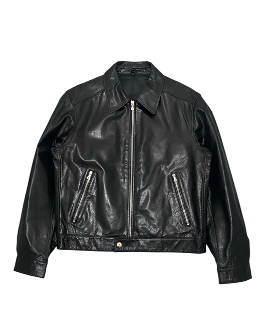 COMME CA DU MODE AW96 Leather Jacket Black