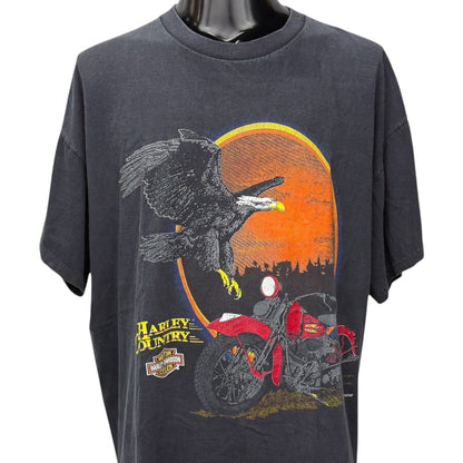 HARLEY-DAVIDSON 90s Harley Country Eagle T-Shirt Size XL