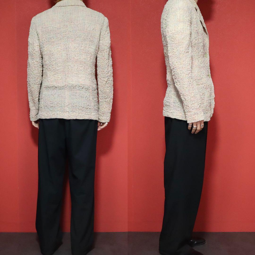 Issey Miyake 91SS Wrinkle Pleated All-Over Print Size M