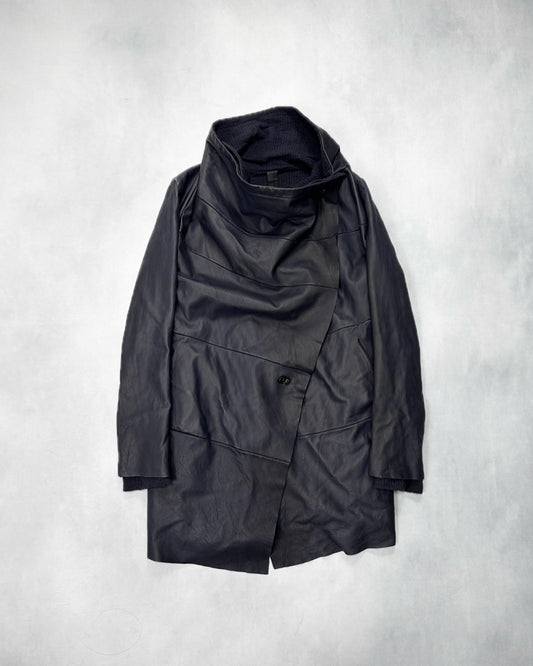 Isaac Sellam Experience Asymmetrical Draped Coat Size 36