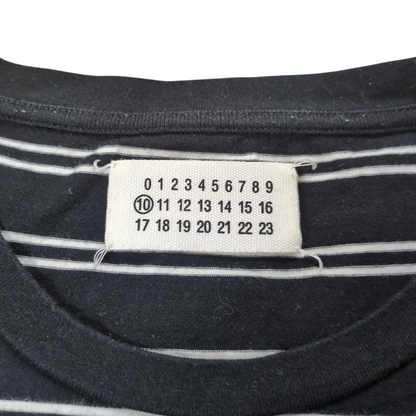 Maison Margiela Border Pattern S/S T-Shirt Black Size L