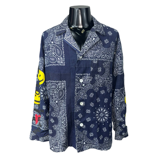 READYMADE BANDANA SLEEPING SHIRT NAVY Size 1