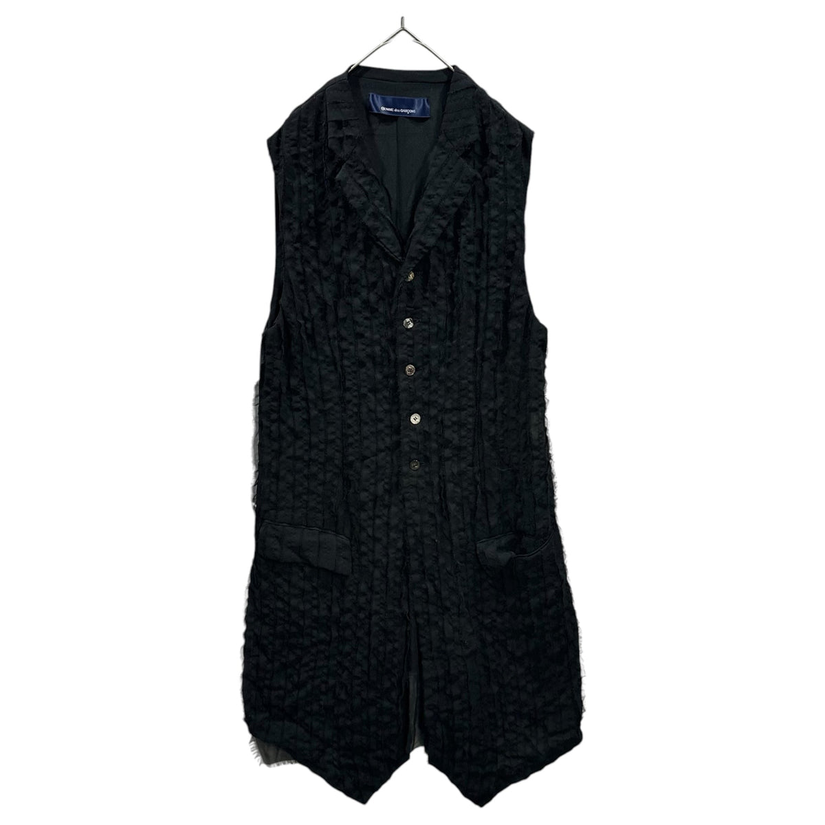 COMME des GARCONS 93SS Aoyama Ltd Sleeveless Coat Size FREE