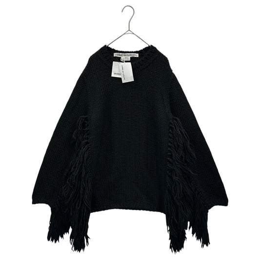 COMME des GARCONS 25AW Fringed Sweater Black Size XS