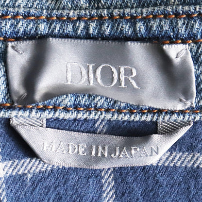 DIOR 25SS Cotton Denim Overshirt Indigo Shirt Size 39