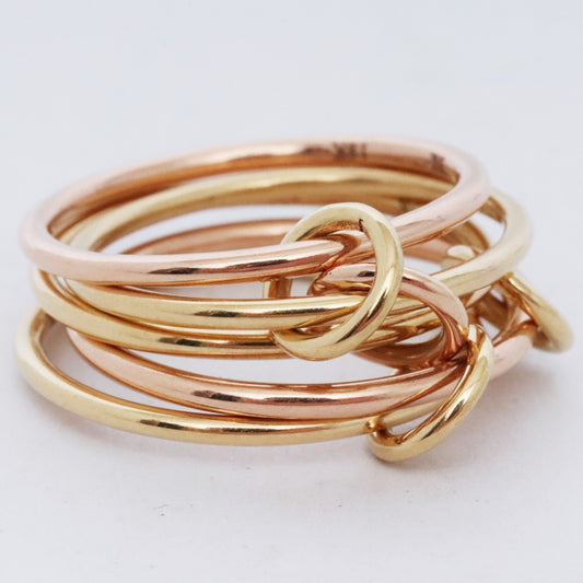 SPINELLI KILCOLLIN 18KYG 18KRG Gold Ring Size JP 7