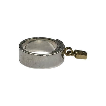 HERMES Silver Gold Kelly Ring AG925 AU750 Size JP 13