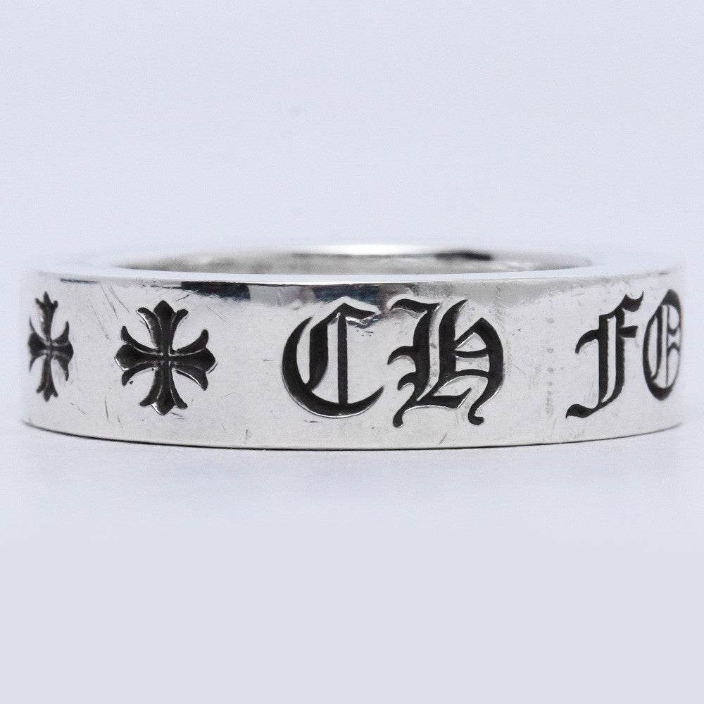 CHROME HEARTS 6mm Spacer Forever Ring Silver Size JP 16.5