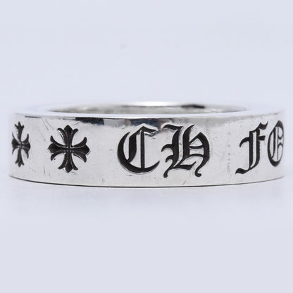CHROME HEARTS 6mm Spacer Forever Ring Silver Size JP 16.5