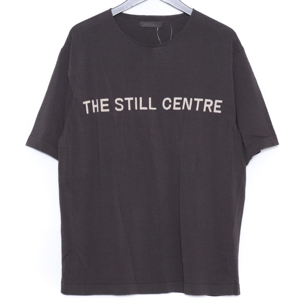 DEVOA 26SS THE STILL CENTER Dry Knit T-Shirt Gray Size 1