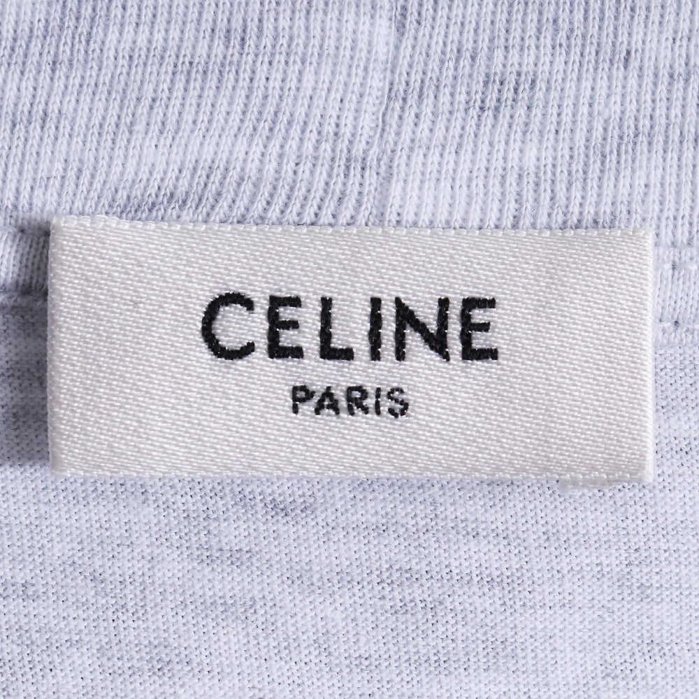 Celine 25AW Regular Cotton Jersey T-Shirt Gray Size M