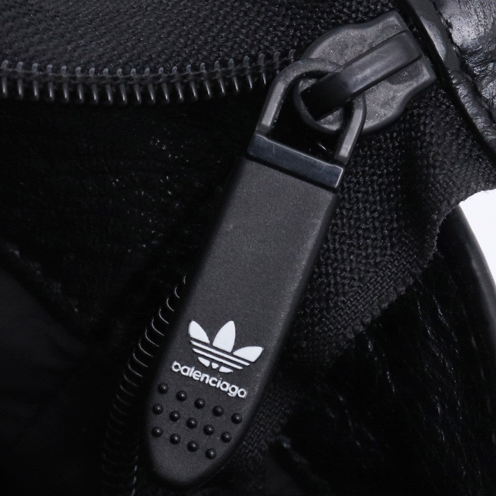 BALENCIAGA × ADIDAS North-South Leather Bag Black Size F