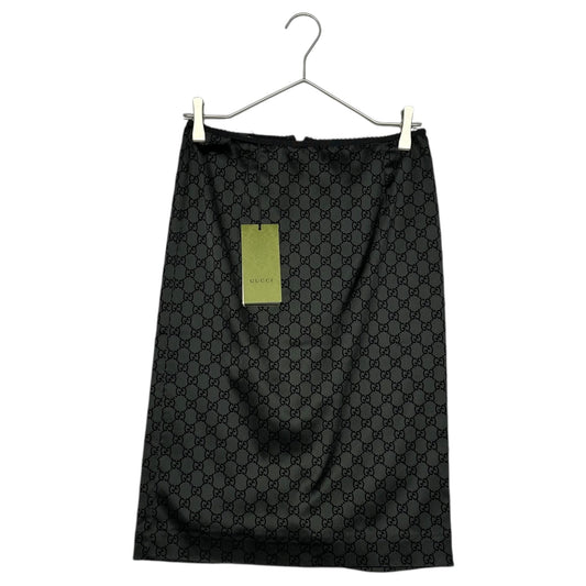 GUCCI 24SS GG Printed Duchess Skirt Black Size XS