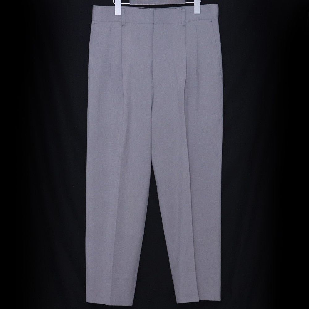 THE ROW 2-Pleat Tapered Wool Slacks Gray Size US32