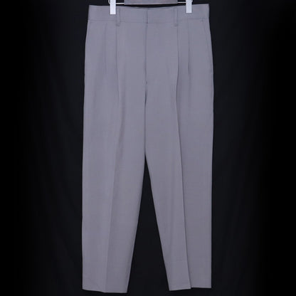 THE ROW 2-Pleat Tapered Wool Slacks Gray Size US32